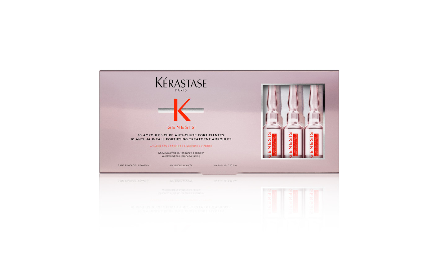 KÈRASTASE GENESIS 10 ampoules cure Anti-chute fortifiantes (anti-haaruitval) 10 x 6ML